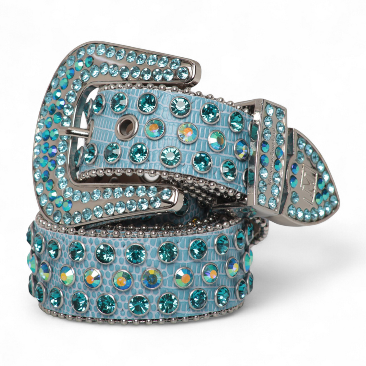Vintage Metallic Mesh Belt W Aqua Jeweled Buckle. il_fullxfull.4269144471_79nh.jpg main image 2