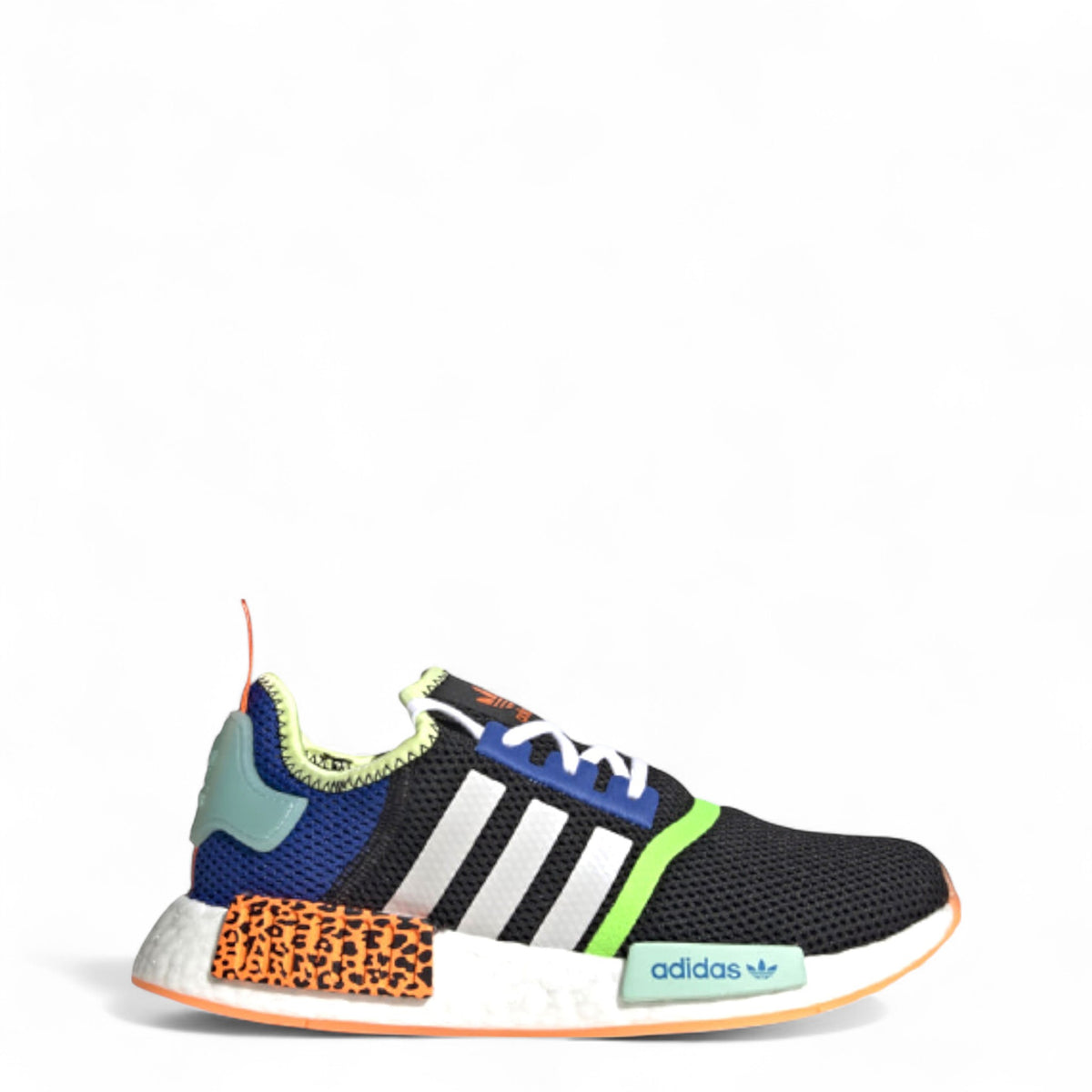 adidas NMD_R1 Shoes - Kids - Core Black / Cloud White / Screaming Orange