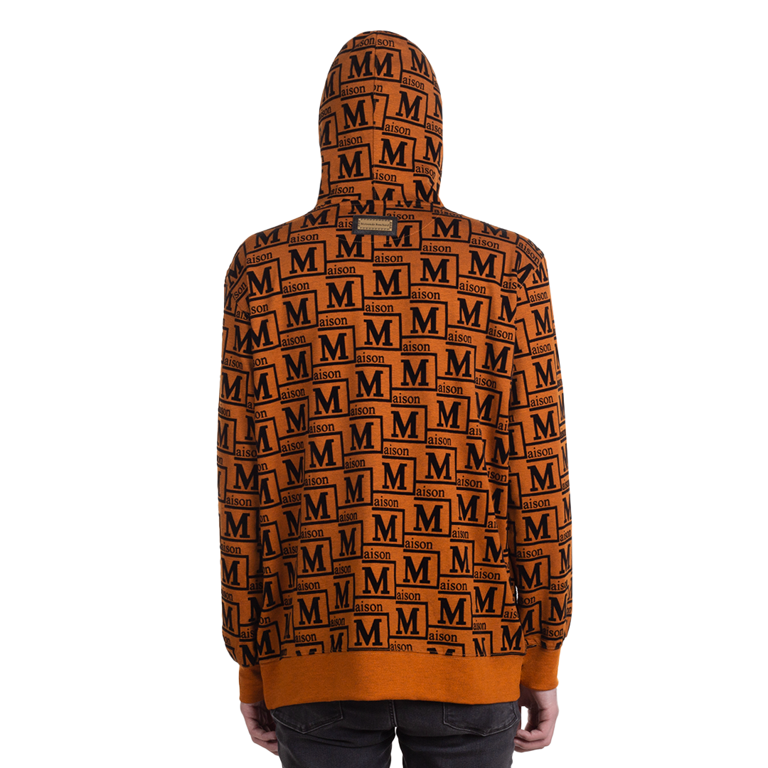 MCM Allover Logo Sweatshirt in Orange for Men