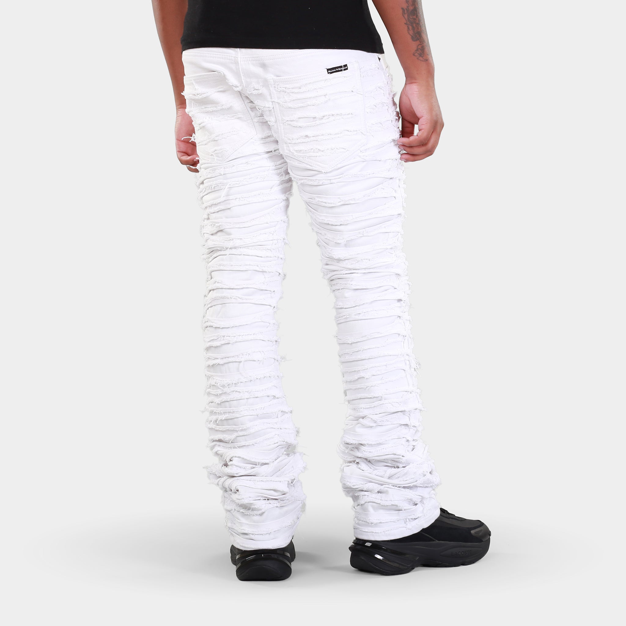 MDB Brand Men's Distressed Dual Color Stacked Jeans – Bouchards