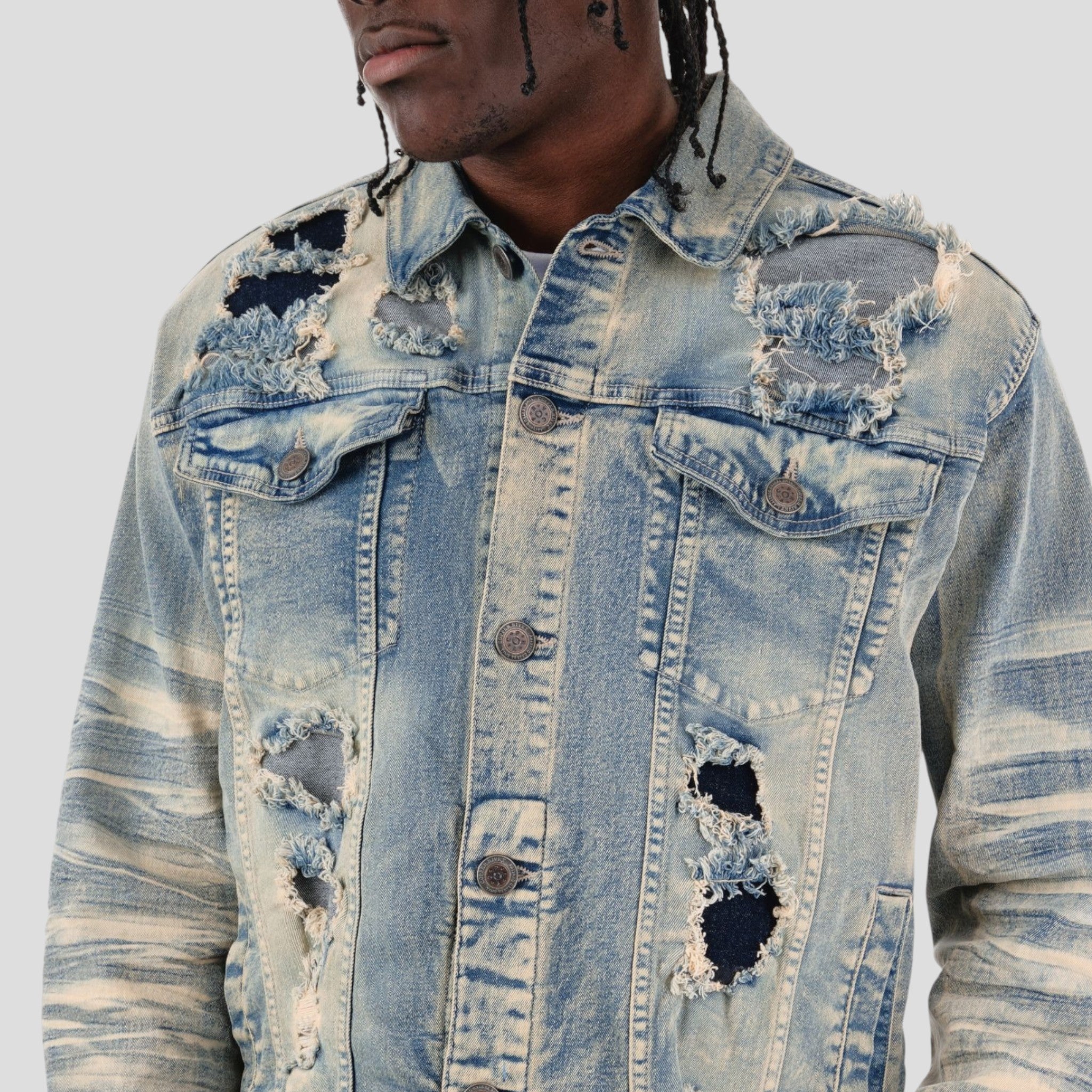 Hidden Treasures Rip & Repair Denim Jacket – Bouchards