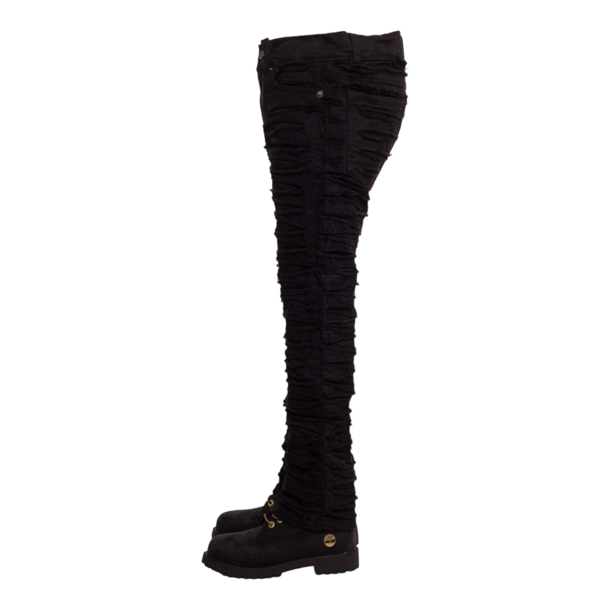 MDB Brand Kid's Distressed Dual Color Stacked Jeans – Bouchards