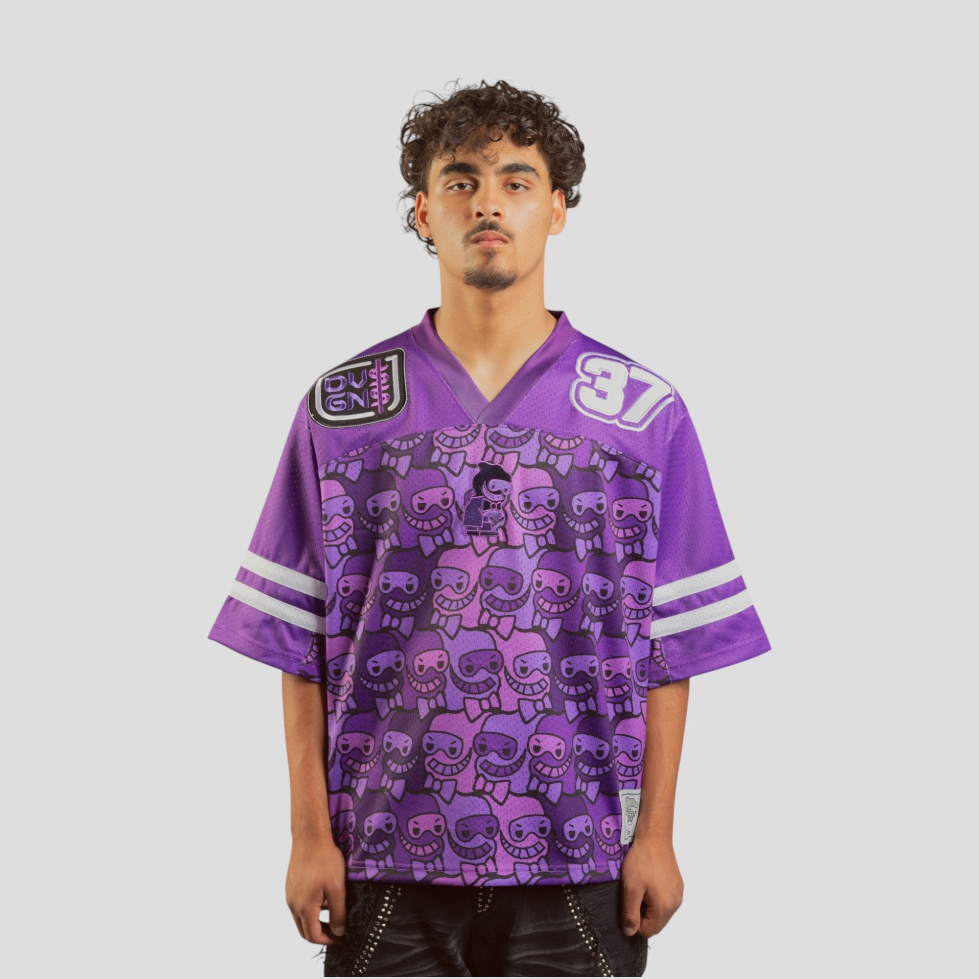su_do oversized jc「purple in」 Devious Genius 'DGNR8' Cropped Jersey – Bouchards