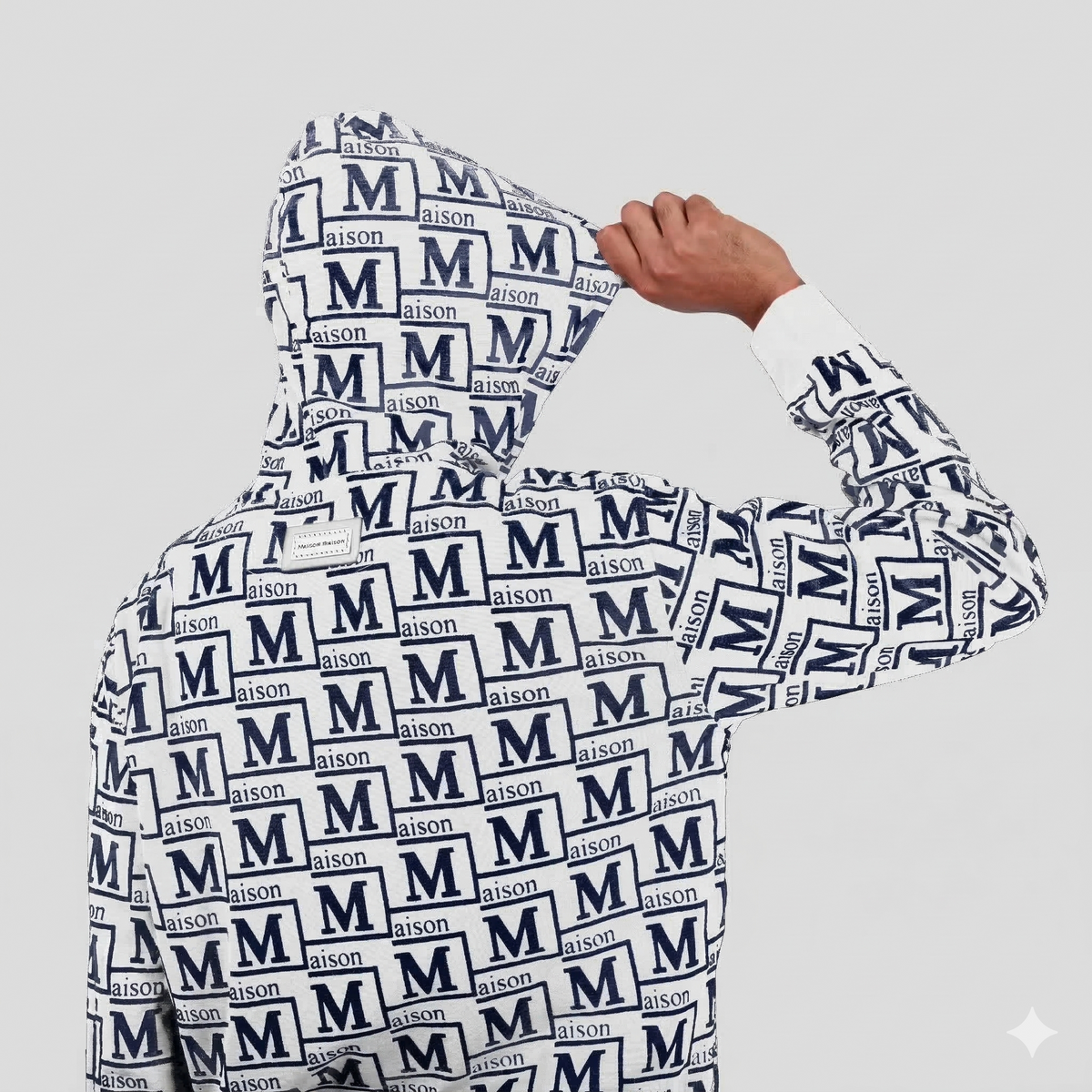 MDB Couture Men's Monogram Woven Hoodie Sweatshirt – Bouchards