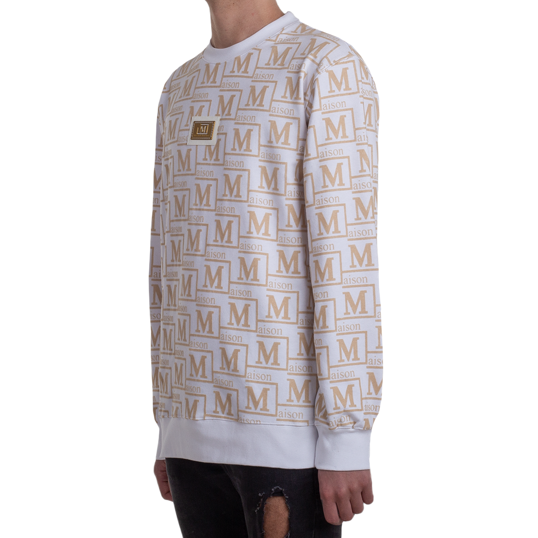 MDB Couture Men's Monogram Woven Hoodie Sweatshirt – Maison dé
