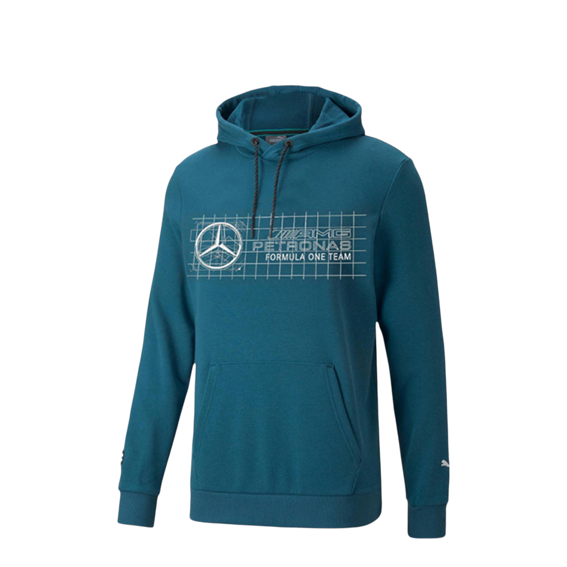 Puma Men's Mercedes AMG Petronas Star Pullover Hoodie Sweatshirt