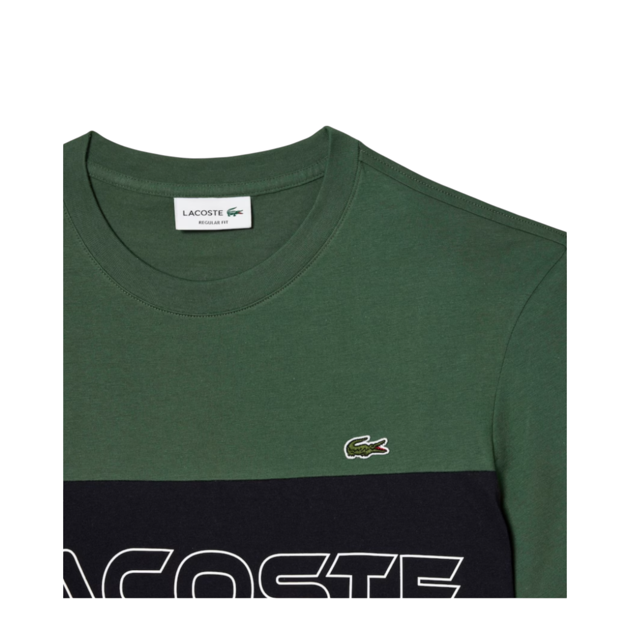 Tシャツ・カットソー LACOSTE TSHIRT (53491) Lacoste Men's Regular Fit Printed Colorblock T-Shirt – Bouchards