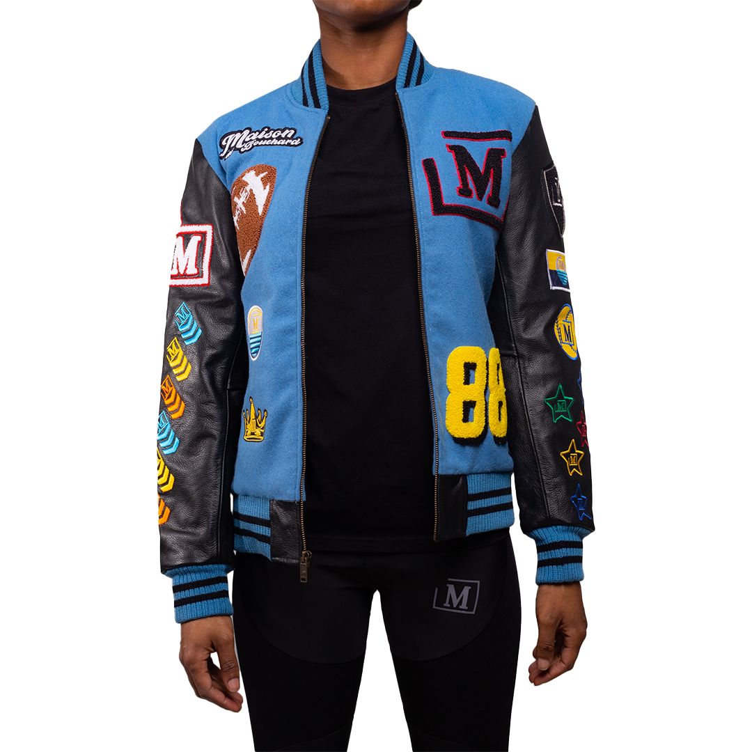 Vars World Leather Jackets in blue | Off-White™ Official PN