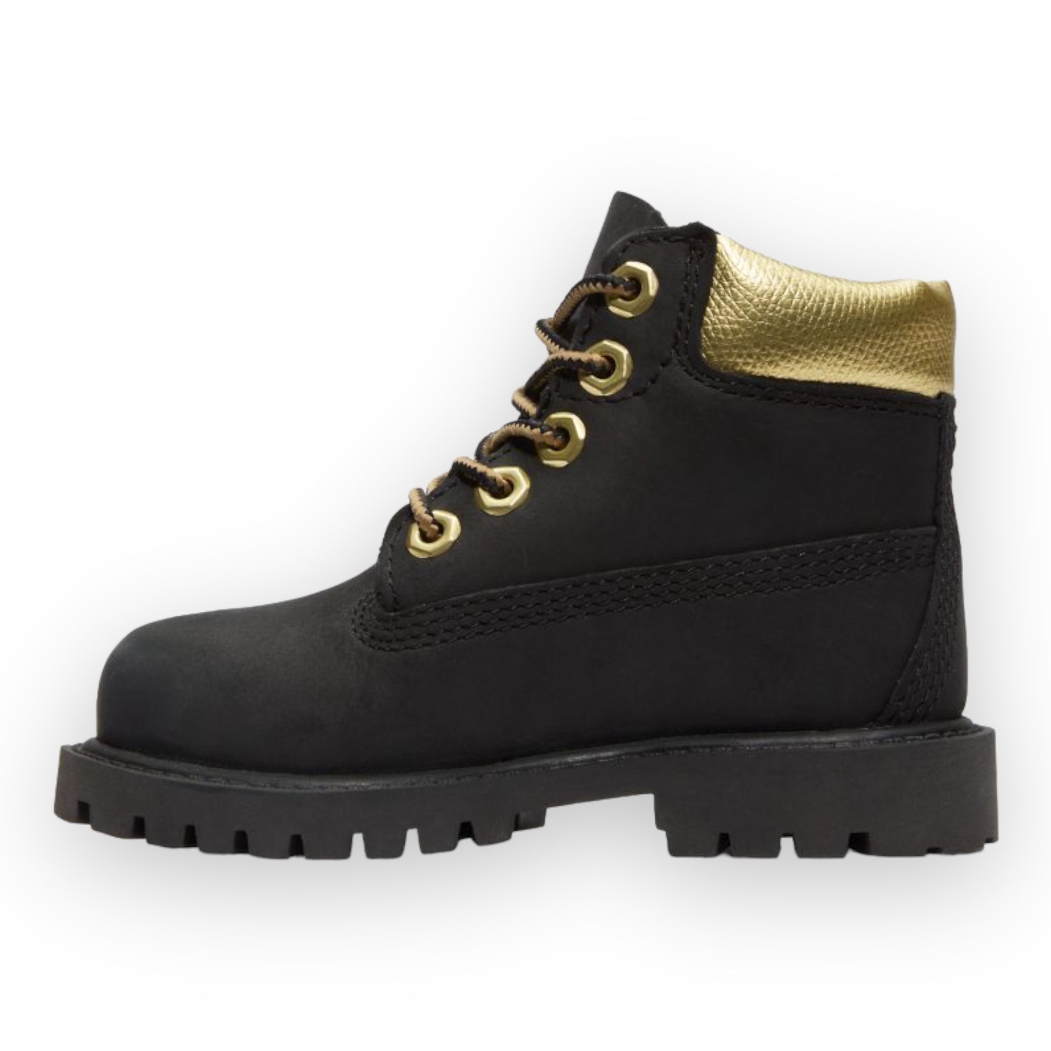 Timberland Toddler s Premium 6 Waterproof Boots 5 Black Nubuck Gold