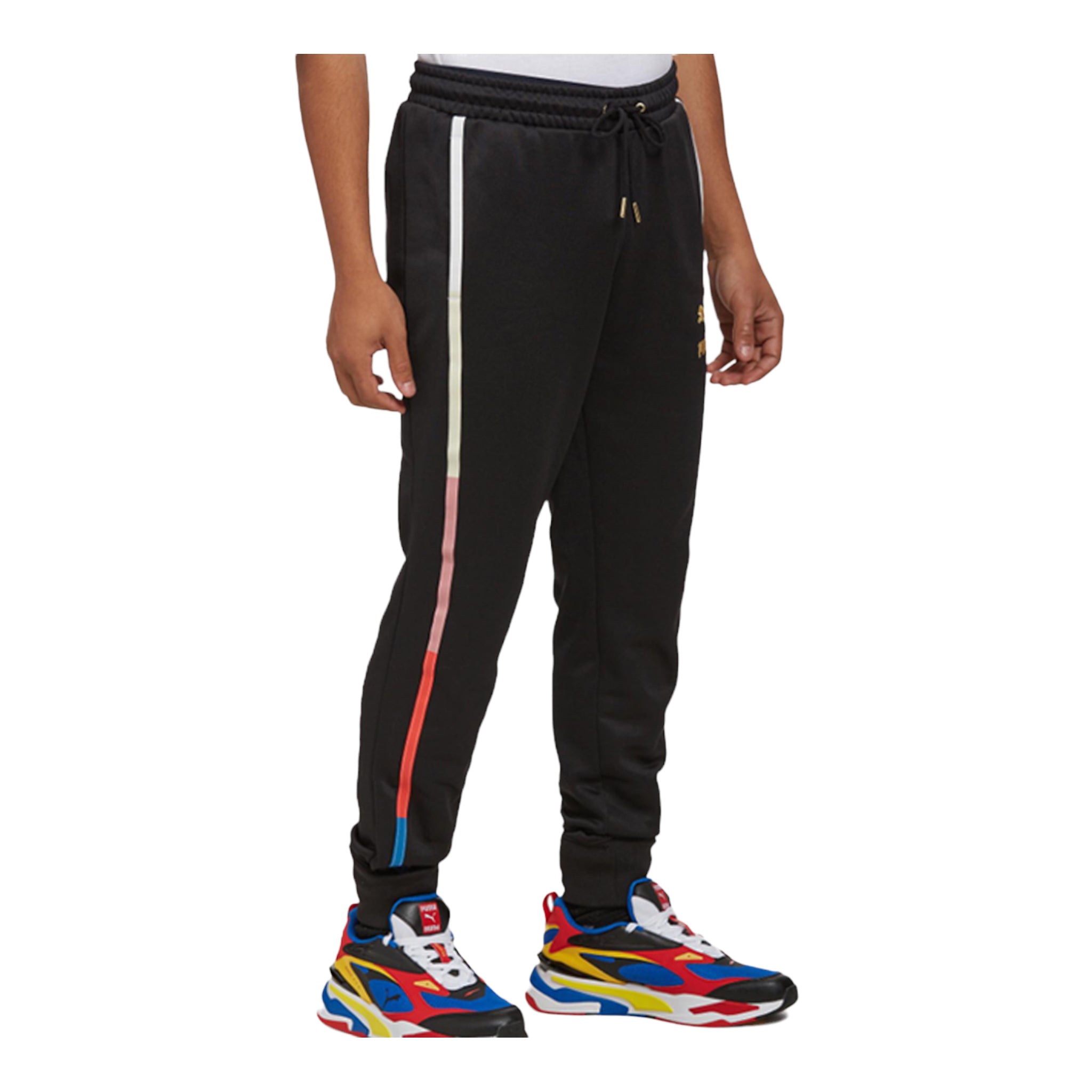 Amazon.com: PUMA T7 All Over Print Pants Puma Black MD : Clothing, Shoes &  Jewelry